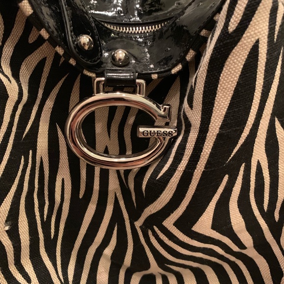 Guess Bags Guess Zebra Print Hobo Bag Poshmark